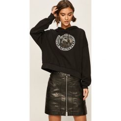 Pinko - Bluza + torba. Czarne bluzy damskie Pinko, s, z nadrukiem, z elastanu, bez rękawów, z kapturem. W wyprzedaży za 449,90 zł.
