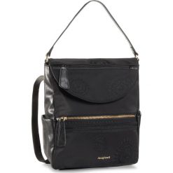 Plecak DESIGUAL - 20WAKP42 2000. Czarne plecaki damskie Desigual, bez wzorów, z materiału, eleganckie, bez dodatków. Za 299,00 zł.