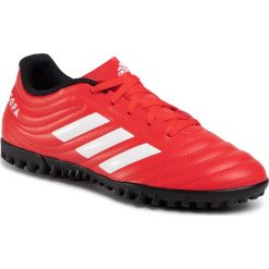 Buty adidas - Copa 20.4 Tf G28521 Actred/Ftwwht/Cblack. Czerwone buty sportowe męskie Adidas, ze skóry ekologicznej, bez zapięcia, do piłki nożnej. W wyprzedaży za 129,00 zł.