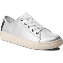 Sneakersy TOMMY JEANS - Light Leather Low EN0EN00230 Silver 000. Szare półbuty damskie Tommy Jeans, z jeansu. W wyprzedaży za 279,00 zł.