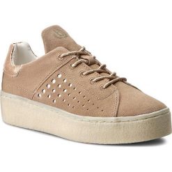 Sneakersy BUGATTI - J9002-3-240 Sand. Brązowe półbuty damskie marki Bugatti, ze skóry. W wyprzedaży za 239,00 zł.
