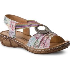 Rzymianki damskie: Sandały COMFORTABEL – 710890 Weiss/Floral 3
