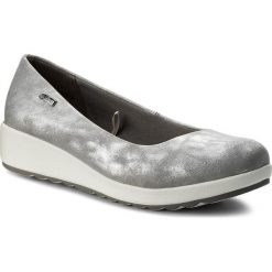 Półbuty CLARA BARSON W16SS096-2. Szare półbuty damskie Clara Barson, bez wzorów, ze skóry ekologicznej, bez obcasa, bez zapięcia. W wyprzedaży za 39,99 zł.