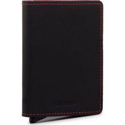 Mały Portfel Męski SECRID - Slimwallet SM Matte Black/Red. Czarne portfele męskie Secrid, bez wzorów, ze skóry. Za 229,00 zł.