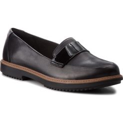 Półbuty CLARKS - Raisie Arlie 261363414 Black. Czarne półbuty damskie skórzane marki Clarks, na obcasie. W wyprzedaży za 229,00 zł.