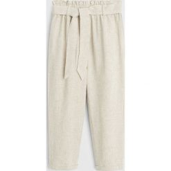 Mango Kids - Spodnie dziecięce Bali 110-152 cm. Spodnie dziewczęce Mango Kids, bez wzorów, z wiskozy. W wyprzedaży za 59,90 zł.