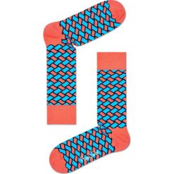 Happy Socks - Skarpetki Basket. Różowe skarpetki damskie Happy Socks, z bawełny. W wyprzedaży za 29,90 zł.