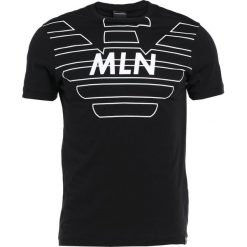 Emporio Armani BIG LOGO Tshirt z nadrukiem nero. Szare koszulki polo marki Emporio Armani, l, z bawełny, z kapturem. Za 249,00 zł.
