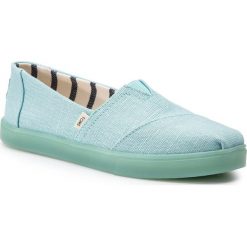 Półbuty TOMS - Classic 10013478 Turquoise Heritage Canvas Cupsole. Niebieskie półbuty damskie marki Toms, na co dzień, bez wzorów, z gumy, bez obcasa, na płaskiej podeszwie, bez zapięcia. Za 239,00 zł.