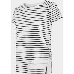 T-shirt damski TSD605 - biały - Outhorn. Białe koszulki damskie Outhorn, bez wzorów, bez kołnierzyka, bez rękawów. Za 39,99 zł.