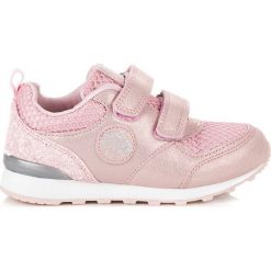 Buciki niemowlęce chłopięce: American Club Buty dziecięce z brokatem CHERRY różowe r. 29 (75110)