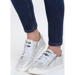 Srebrne Buty Sportowe Hear That Sound. Pomarańczowe buty sportowe damskie marki Born2be, z materiału. Za 89,99 zł.