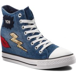 Sneakersy NYLON RED - WSJGH02-2 Niebieski. Niebieskie sneakersy damskie marki Nylon Red, z gumy. Za 79,99 zł.