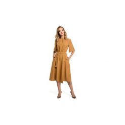 Sukienki Moe M396 Sukienka. Brązowe sukienki Moe, l, oversize. Za 139,00 zł.