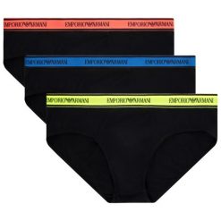 Komplet 3 par slipów Emporio Armani Underwear 111734 9P717 50620. Czarne slipy męskie Emporio Armani Underwear, m, bez wzorów, z elastanu. W wyprzedaży za 129,00 zł.
