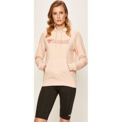 Hummel - Bluza. Czarne bluzy damskie Hummel, s, z nadrukiem, z bawełny, bez rękawów, z kapturem. Za 169,90 zł.