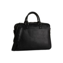TORBA Lanetti RM0973. Czarne torby męskie skórzane Lanetti, bez wzorów, ze skóry ekologicznej. Za 159,99 zł.