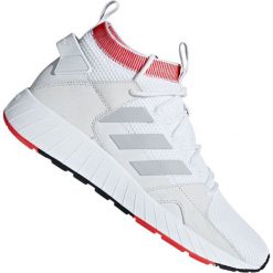 Buty adidas Questarstrike Mid M G25775. Czerwone buty sportowe męskie Adidas, na wiosnę, z tkaniny, bez zapięcia, do biegania. W wyprzedaży za 459,00 zł.