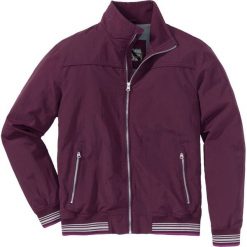 Kurtka bejsbolówka bonprix czarny bez. Fioletowe kurtki sportowe męskie bonprix, m, w prążki. Za 89,99 zł.