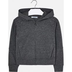 Mayoral - Bluza dziecięca 128-167 cm. Szare bluzy dziewczęce marki Mayoral, bez wzorów, z elastanu, z kapturem. W wyprzedaży za 89,90 zł.