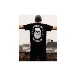 T-shirt Bearded Bastard. Czarne t-shirty męskie The urban beard, bez wzorów, bez kołnierzyka. Za 109,00 zł.