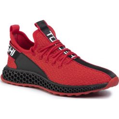 Sneakersy TOGOSHI - TG-07-03-000119 608. Czerwone sneakersy męskie Togoshi, na co dzień, bez wzorów, ze skóry ekologicznej, bez zapięcia. W wyprzedaży za 369,00 zł.