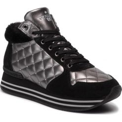 Sneakersy TRUSSARDI JEANS - 79A00459 K299. Szare półbuty damskie Trussardi Jeans, z jeansu. W wyprzedaży za 379,00 zł.