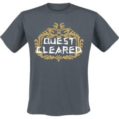 T-shirty męskie: Monster Hunter World – Quest Cleared T-Shirt szaro-niebieski