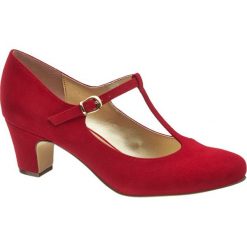 Buty ślubne damskie: czółenka damskie Graceland czerwone