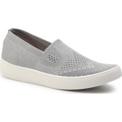Półbuty NYLON RED - WS17006-12 Grey. Szare półbuty damskie Nylon Red, bez wzorów, z gumy, bez obcasa, na płaskiej podeszwie, bez zapięcia. Za 79,99 zł.