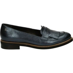 Mokasyny - 25026 PEL BLU. Czarne mokasyny damskie Venezia, ze skóry. Za 249,00 zł.