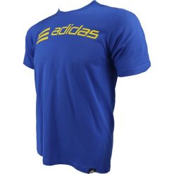 T-shirt Adidas Jlsdim Tee O52087 t-shirt męskie niebieskie S. Niebieskie t-shirty męskie Adidas, s, z nadrukiem, z bawełny, klasyczne, z klasycznym kołnierzykiem, krótkie. W wyprzedaży za 69,99 zł.