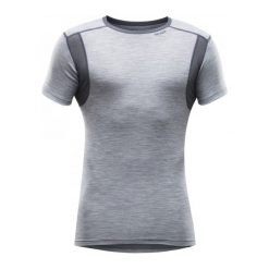 Koszulki sportowe męskie: Devold Koszulka Termoaktywna Z Krótkim Rękawem Hiking T-Shirt Grey Melange Xxl
