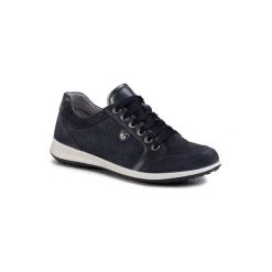 GO SOFT 506341 Granatowy. Niebieskie półbuty damskie GO SOFT, bez wzorów, ze skóry, bez obcasa, bez zapięcia. Za 249,99 zł.
