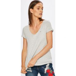 Tommy Jeans - Top. Szare topy damskie marki Tommy Jeans, s, z bawełny. Za 119,90 zł.