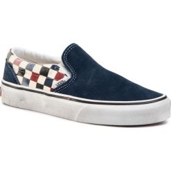 Tenisówki VANS - Classic Slip-On VN0A4U38WO21 (Washed)Drsbls/Chl Pepper. Niebieskie półbuty damskie Vans, bez wzorów, ze skóry, bez zapięcia. Za 299,00 zł.