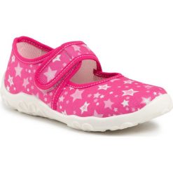 Kapcie SUPERFIT - 6-00283-55 S Rosa. Różowe sandały dziewczęce Superfit, z tworzywa sztucznego, bez zapięcia. Za 109,00 zł.
