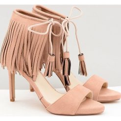 Lu Boo Beżowe Sandały Boho Na Szpilce Miky. Brązowe sandały damskie eleganckie. Za 29,00 zł.