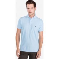 Tommy Hilfiger Polo Koszulka Niebieski. Niebieskie podkoszulki męskie TOMMY HILFIGER, s, bez wzorów, z bawełny, bez rękawów. Za 378,95 zł.