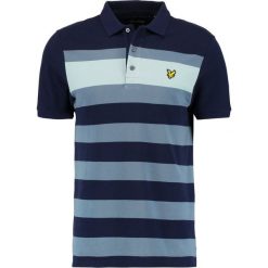 Koszulki polo: Lyle & Scott TEXTURED STRIPE Koszulka polo dark blue