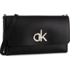 Torebka CALVIN KLEIN - Re-Lock Flap Xbody K60K605608 BDS. Czarne listonoszki damskie Calvin Klein, bez wzorów, ze skóry ekologicznej, bez dodatków. W wyprzedaży za 449,00 zł.