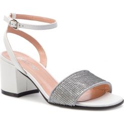 Sandały POLLINI - SA16506C07T8190A Arg/Bia. Białe klapki damskie Pollini, ze skóry. W wyprzedaży za 709,00 zł.