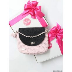 TOREBKA KNOTS BRAID BAG// pink. Różowe torebki klasyczne damskie Pakamera, bez wzorów, z bawełny, na ramię, bez dodatków. Za 165,00 zł.