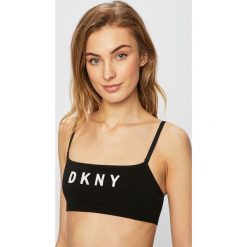 Dkny - Biustonosz. Białe biustonosze sportowe damskie DKNY, s, z nadrukiem, z lyocellu. Za 119,90 zł.