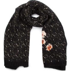 Szal TWINSET - Sciarpa OA8T8F Jacq. Flori Nero 03146. Czarne szaliki damskie marki Twinset, z materiału. Za 579,00 zł.