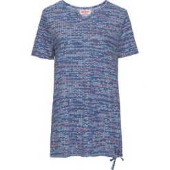 Shirt z nadrukiem, krótki rękaw bonprix jasny indygo z nadrukiem. Niebieskie koszulki damskie marki bonprix, z nadrukiem, bez kołnierzyka, z krótkim rękawem. Za 37,99 zł.