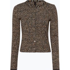 Marc Cain Collections - Kardigan damski, beżowy. Brązowe swetry damskie Marc Cain Collections, bez wzorów, bez rękawów, bez kaptura. Za 899,95 zł.