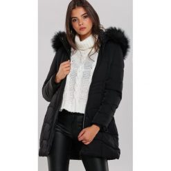 Czarna Kurtka Ashbury. Czarne kurtki damskie Renee, na zimę, xl, bez wzorów, z puchu, długie. Za 249,99 zł.