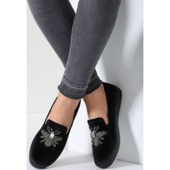 Trampki damskie slip on: Czarne Slip On Healthy Bombilate