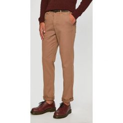 Jack & Jones - Spodnie. Brązowe spodnie męskie Jack & Jones, w paski, z elastanu. W wyprzedaży za 139,90 zł.